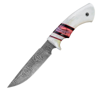 Нож Гефест из мозаичной дамасской стали купить на сайте koval-knife.shop