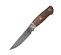 Нож Ладья из мозаичной дамасской стали  купить на  сайте koval-knife.shop